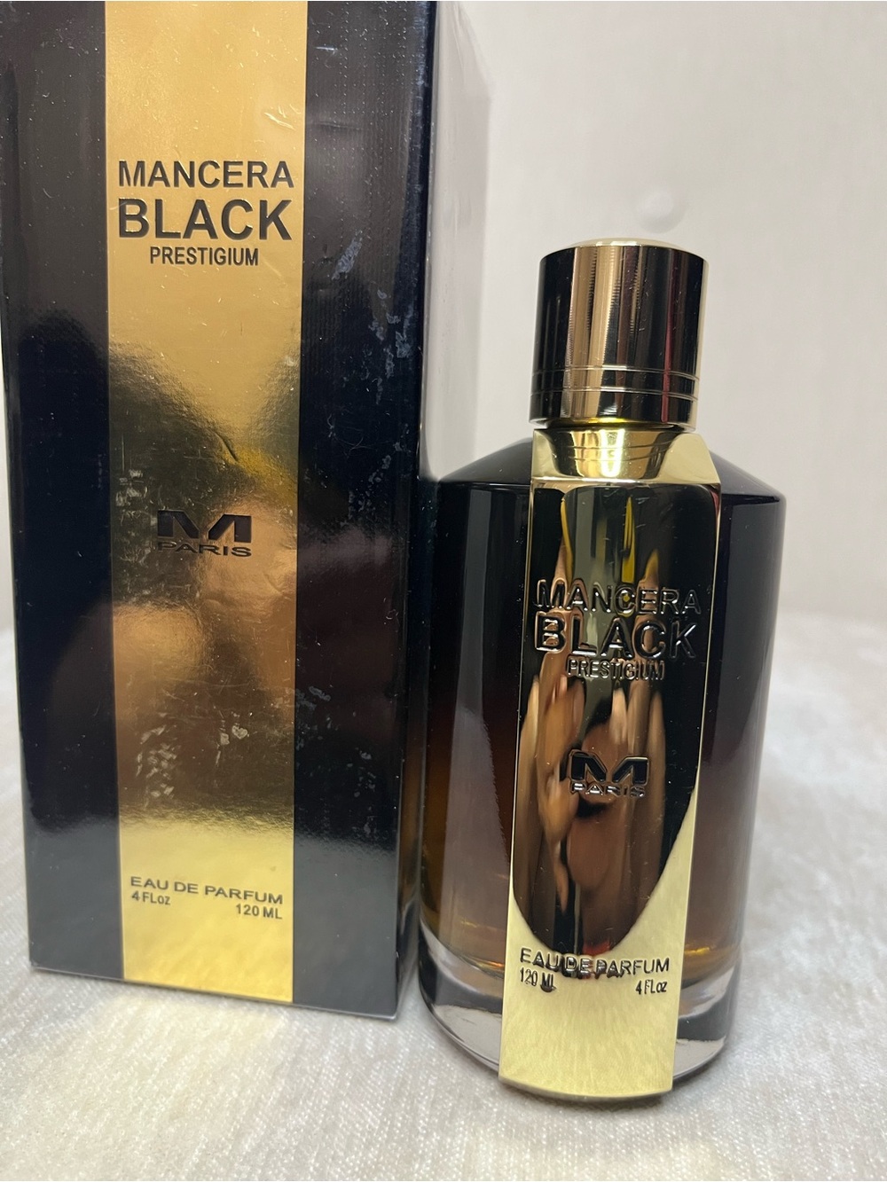Mancera Black Prestigium Eau de Parfum - Black & Gold Bottle